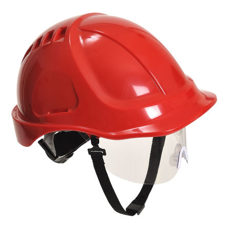 PW54 - Casca cu Visor Endurance Plus - Rosu