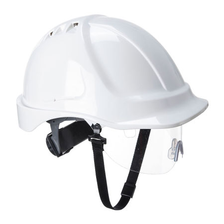 PW55 - Casca cu Vizor Endurance - Alba