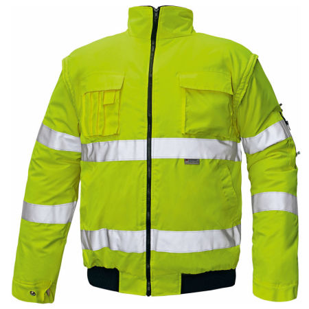 Geaca de lucru   2in1 CLOVELLY YELLOW HI VIS