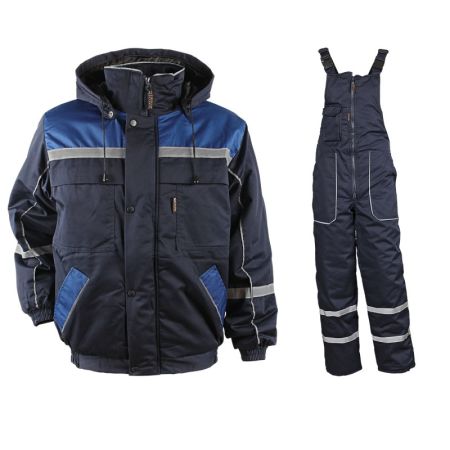 Set Jacheta Lucru iarna si pantaloni cu pieptar COLLINS WINTER COTTON