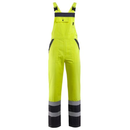 Pantaloni de lucru cu pieptar COLLINS SUMMER HV YELLOW
