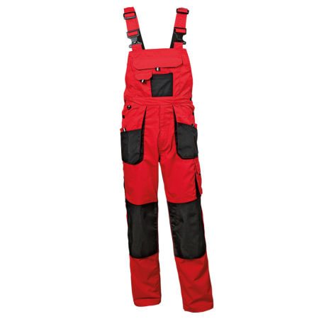 Pantaloni de lucru cu pieptar EMERTON RED