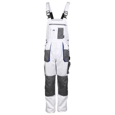 Pantaloni de lucru cu pieptar EMERTON WHITE