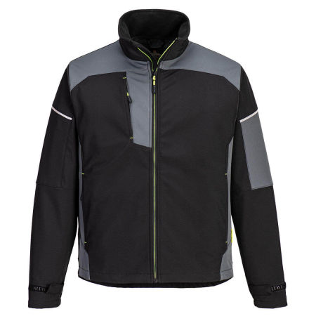 PW378 - JACHETA SOFTSHELL PW3 (3L) - Negru/Zoom Gri
