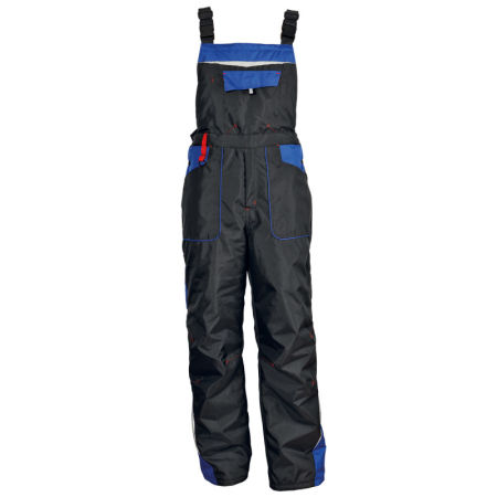 Pantaloni de lucru cu pieptar PRISMA WINTER BLACK